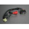 Cable de batterie de demarreur avec boitier fusible ABS pour HORNET CB 600 F ABS de 2007 a 2010. Ref. : 32401-MFG-D20.