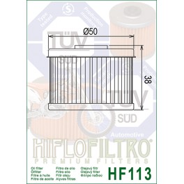 HF113 Filtre à huile Hiflofiltro