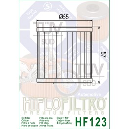 HF123 Filtre à huile Hiflofiltro