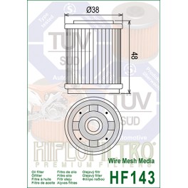 HF142 Filtre à huile Hiflofiltro *