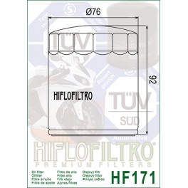 HF171B Filtre à huile Hiflofiltro